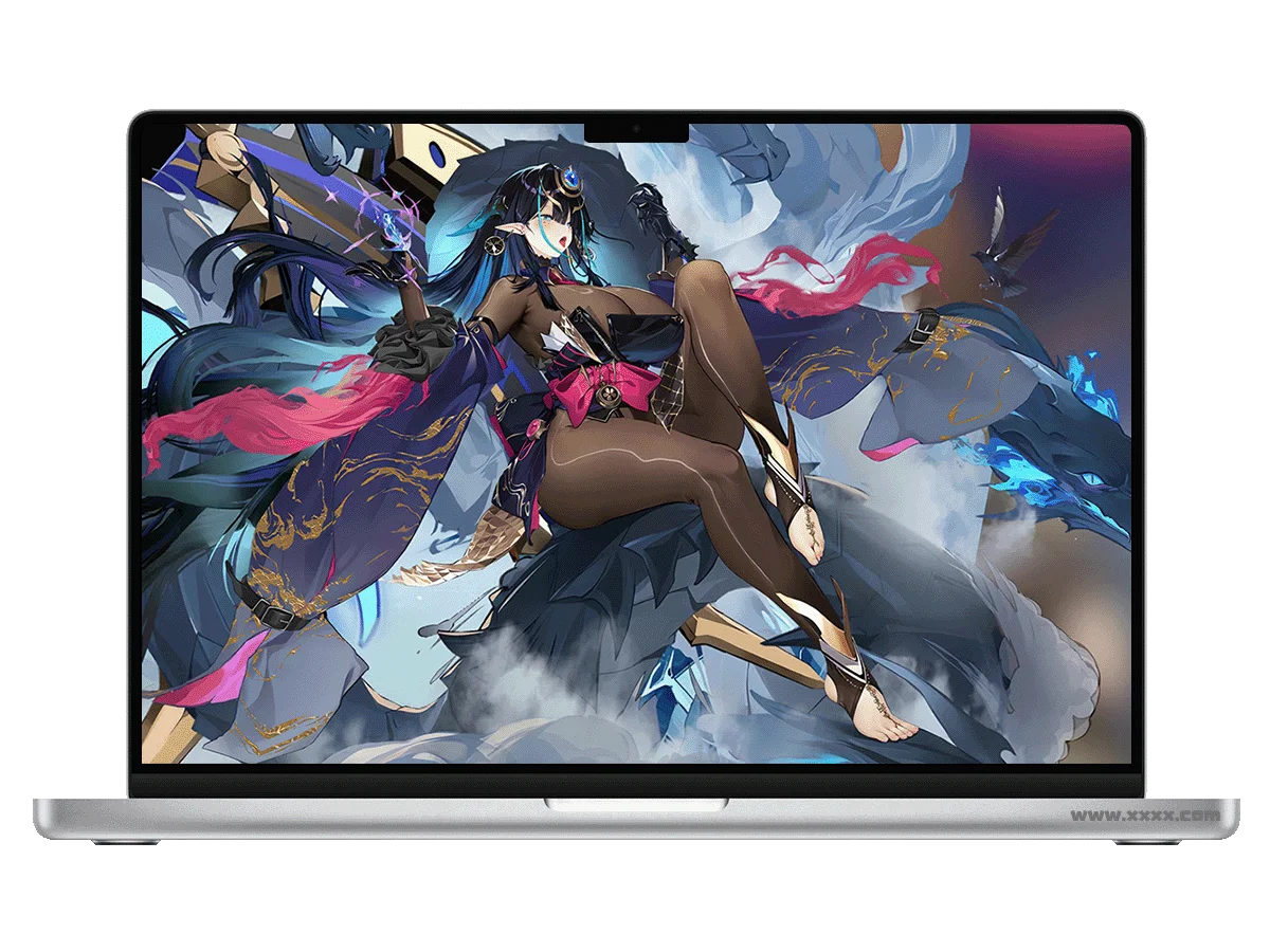 绯色回响 八云 蓝发女精灵 华丽服饰 龙形伙伴 奇幻风格 炫彩特效 电脑动态壁纸