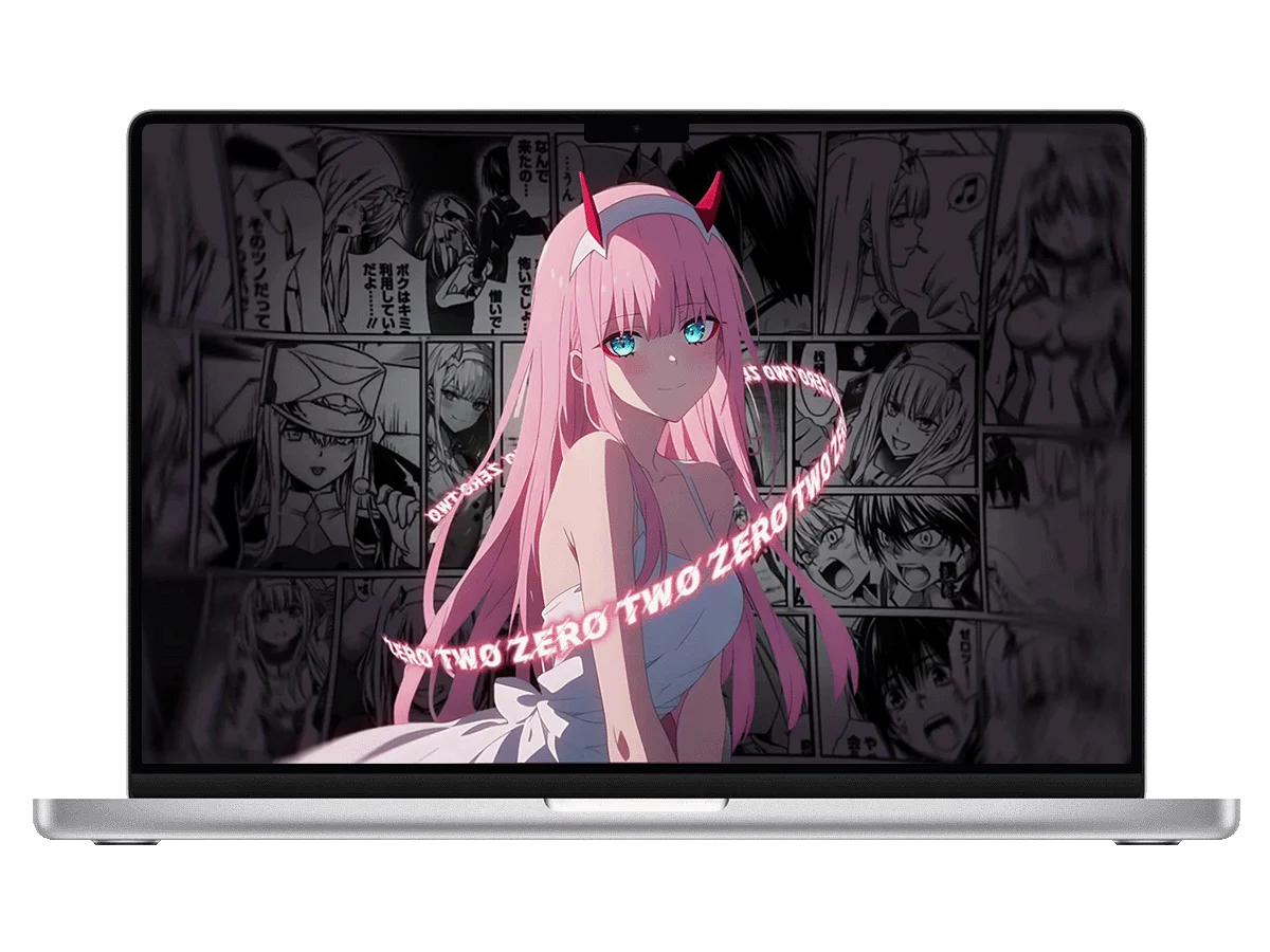 02 国家队 粉发少女 漫画背景 爱心特效 电脑动态壁纸