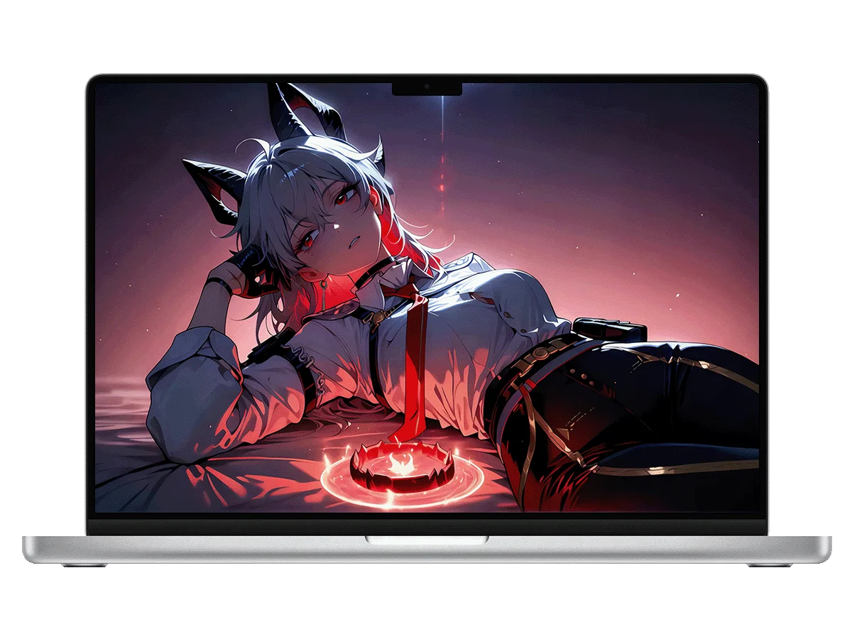 鸣潮 赞妮 红瞳 暗黑风 魔法阵 飒爽姿态 电脑动态壁纸