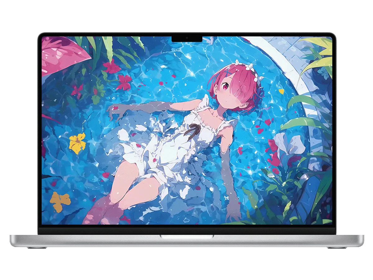 Re: 从零开始的异世界生活 拉姆 泳池 白花 治愈系 日漫风 电脑动态壁纸