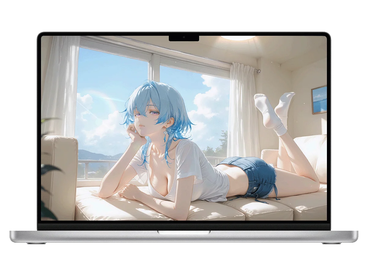 鸣潮 守岸人 蓝发 居家 休闲 二次元 清新风 电脑动态壁纸