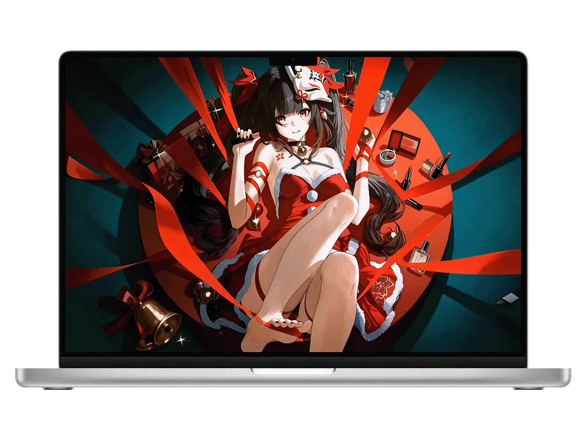 崩坏：星穹铁道 花火  圣诞装 狐面 圣诞节 电脑动态壁纸