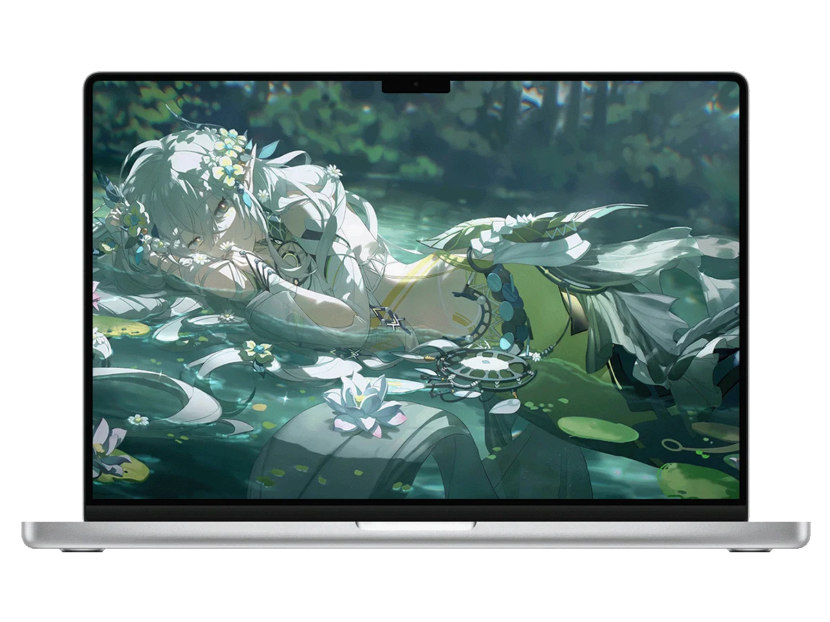 战双帕弥什 二次元少女 森林 池水 睡莲 奇幻风 治愈系 电脑动态壁纸