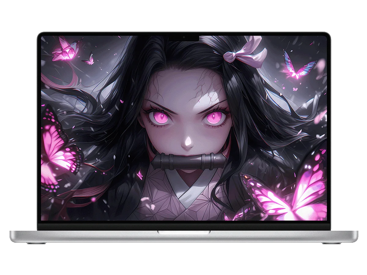 鬼灭之刃 祢豆子 蝴蝶 黑化风 二次元 战斗感 电脑壁纸