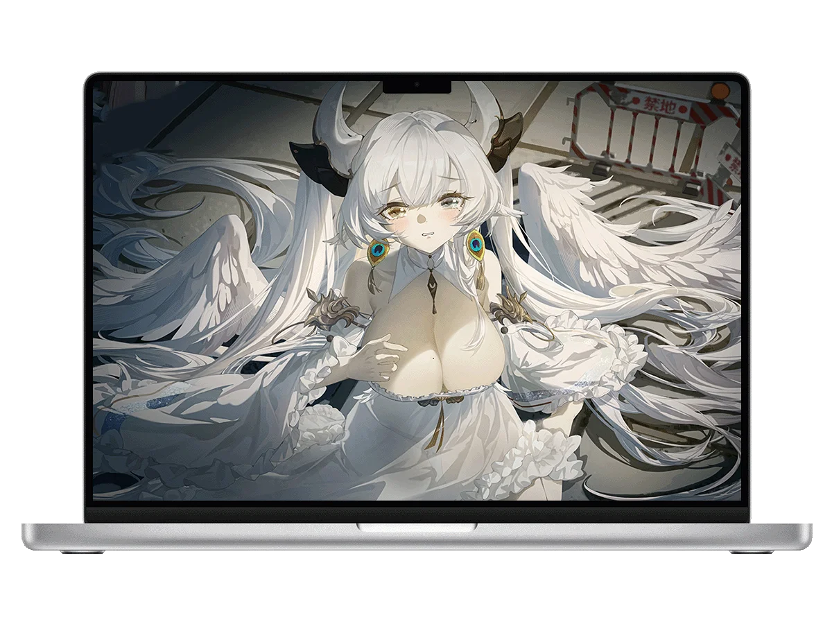 绯色回响 VV 白发 翅膀 禁地 奇幻 二次元 华丽风 电脑壁纸