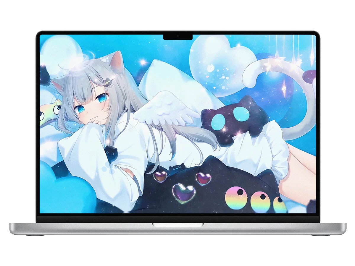 猫羽雫 猫耳 翅膀 萌系 二次元 治愈风 电脑动态壁纸