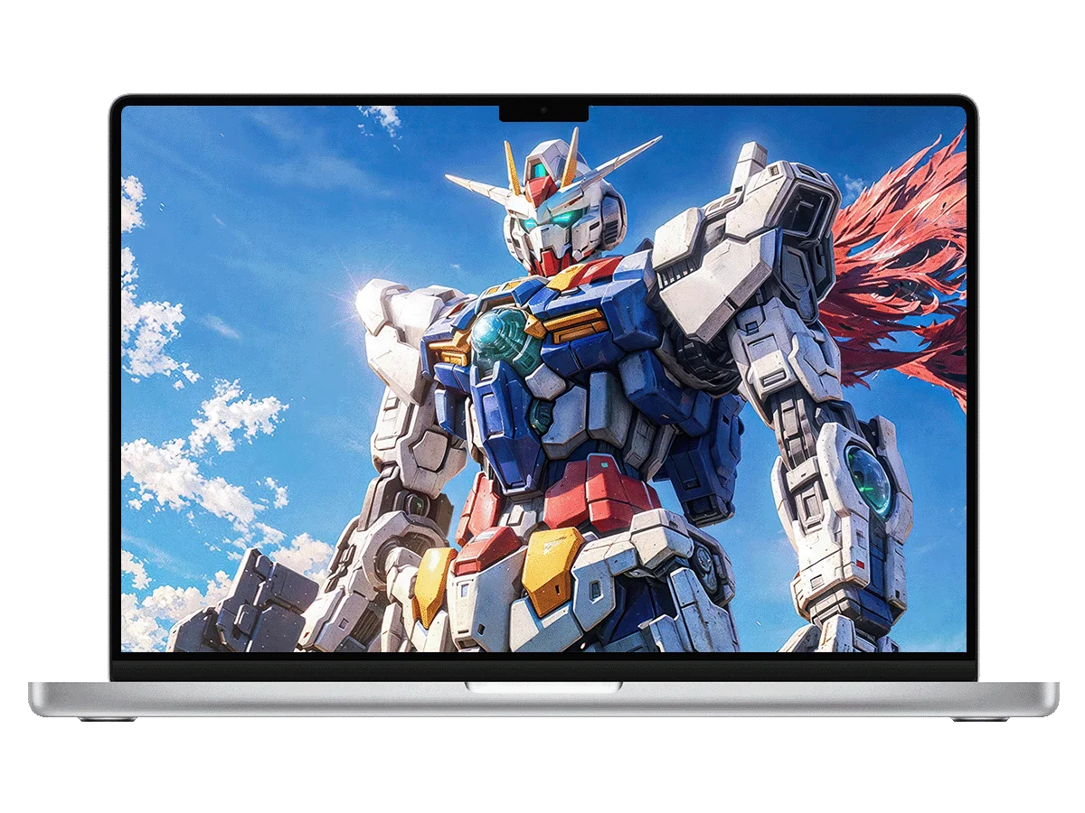 高达 机甲 天空 科幻 二次元 战斗风 史诗感 电脑壁纸