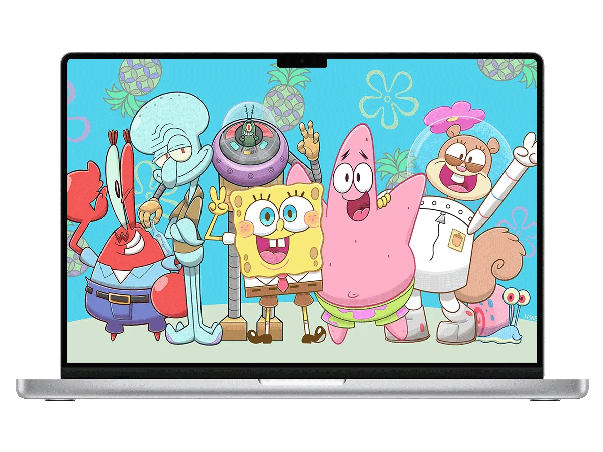 海绵宝宝 派大星 章鱼哥 珊迪 蟹老板 痞老板 小窝 全员 海底 二次元 欢乐风 卡通感 电脑壁纸