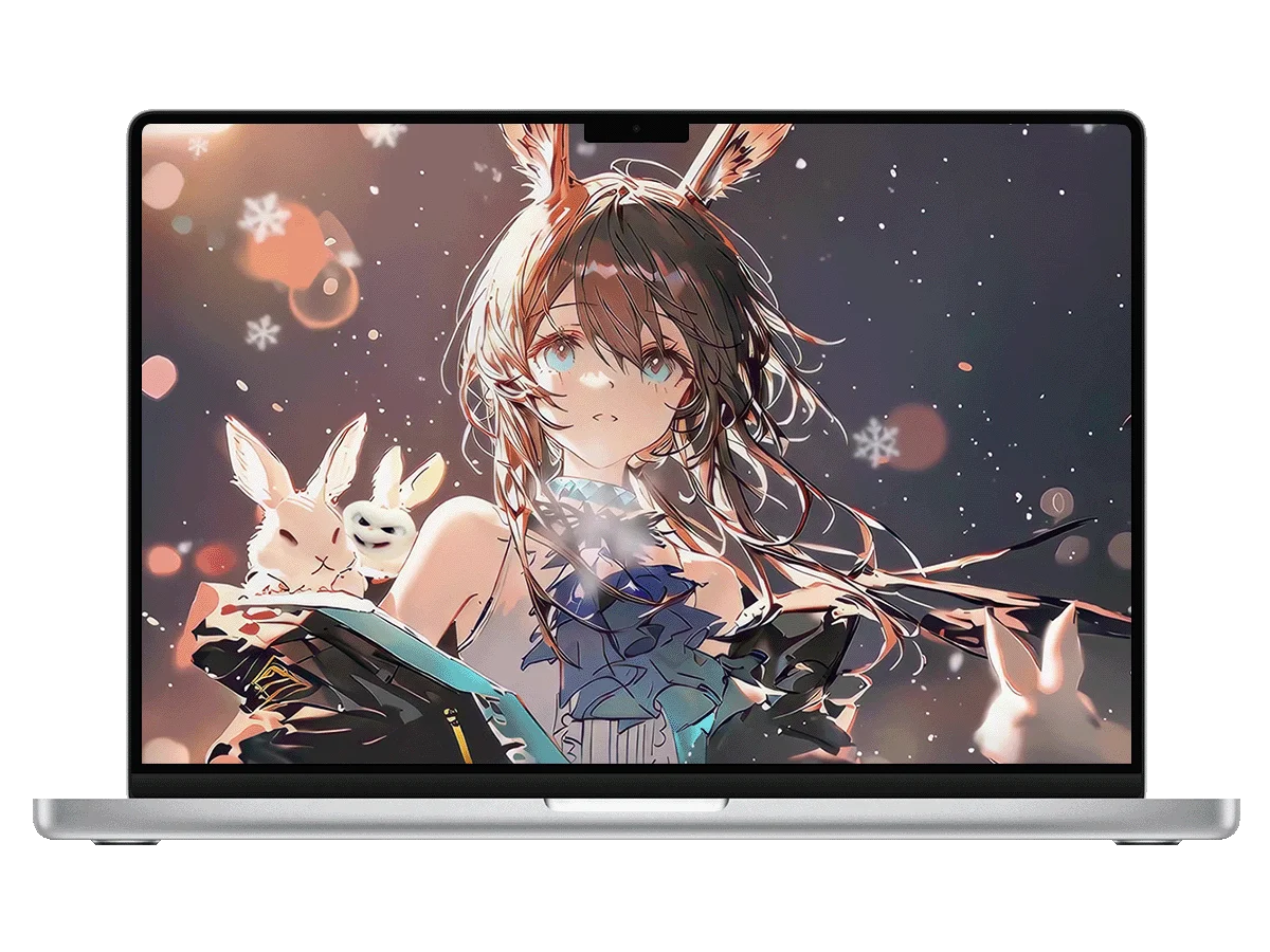 明日方舟 阿米娅 兔耳 小兔 雪景 二次元 温柔感 电脑动态壁纸