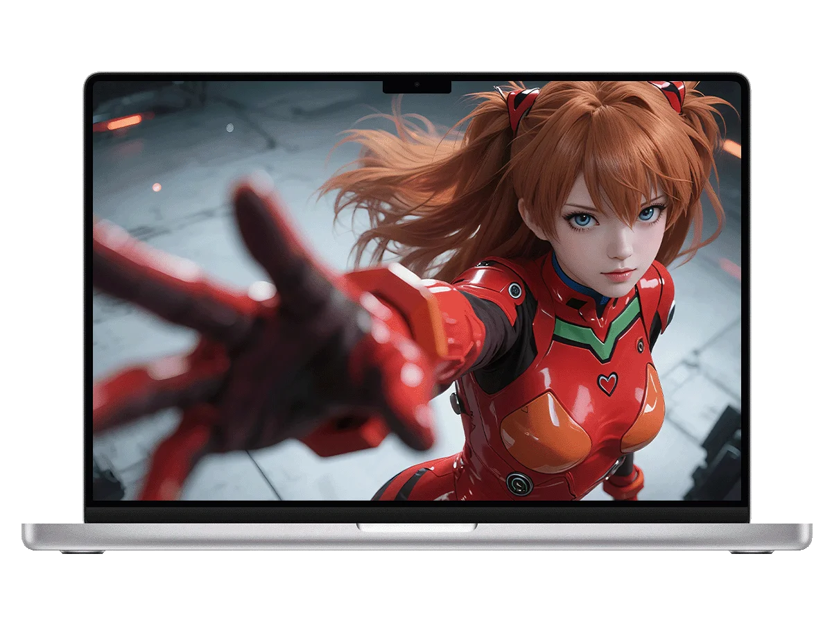 EVA 明日香 红发双马尾 红机甲 科幻 二次元 飒爽感 电脑壁纸