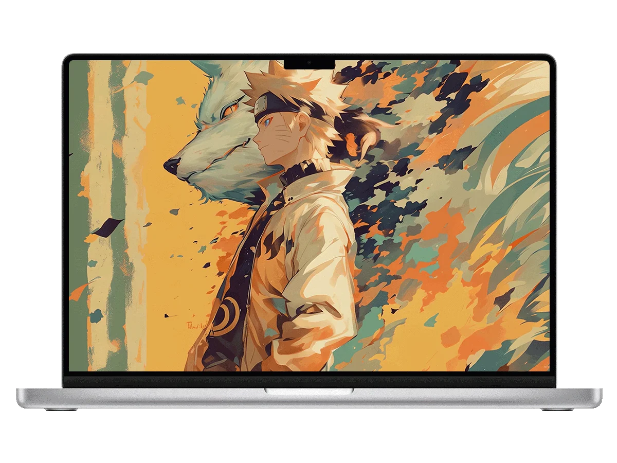 火影忍者 鸣人 九尾 共生 暖色调 二次元 羁绊感 电脑动态壁纸