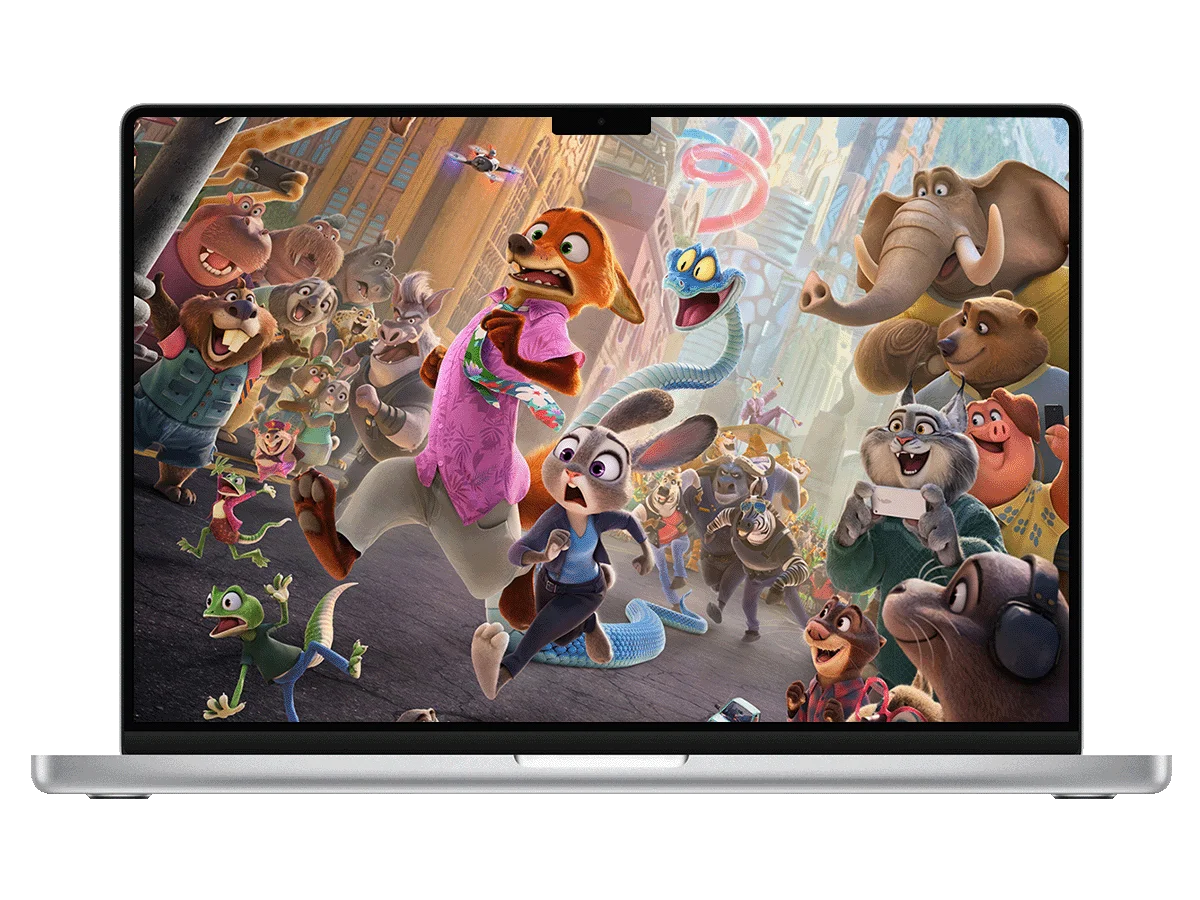 疯狂动物城 朱迪 尼克 动物大狂欢 都市追逐 热闹氛围 电脑壁纸