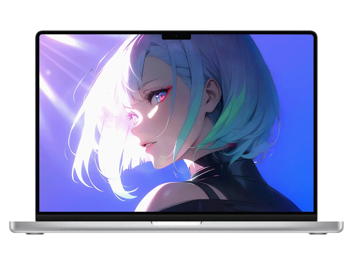 赛博朋克 边缘行者 露西 双色短发 赛博光影 清冷氛围感 电脑动态壁纸