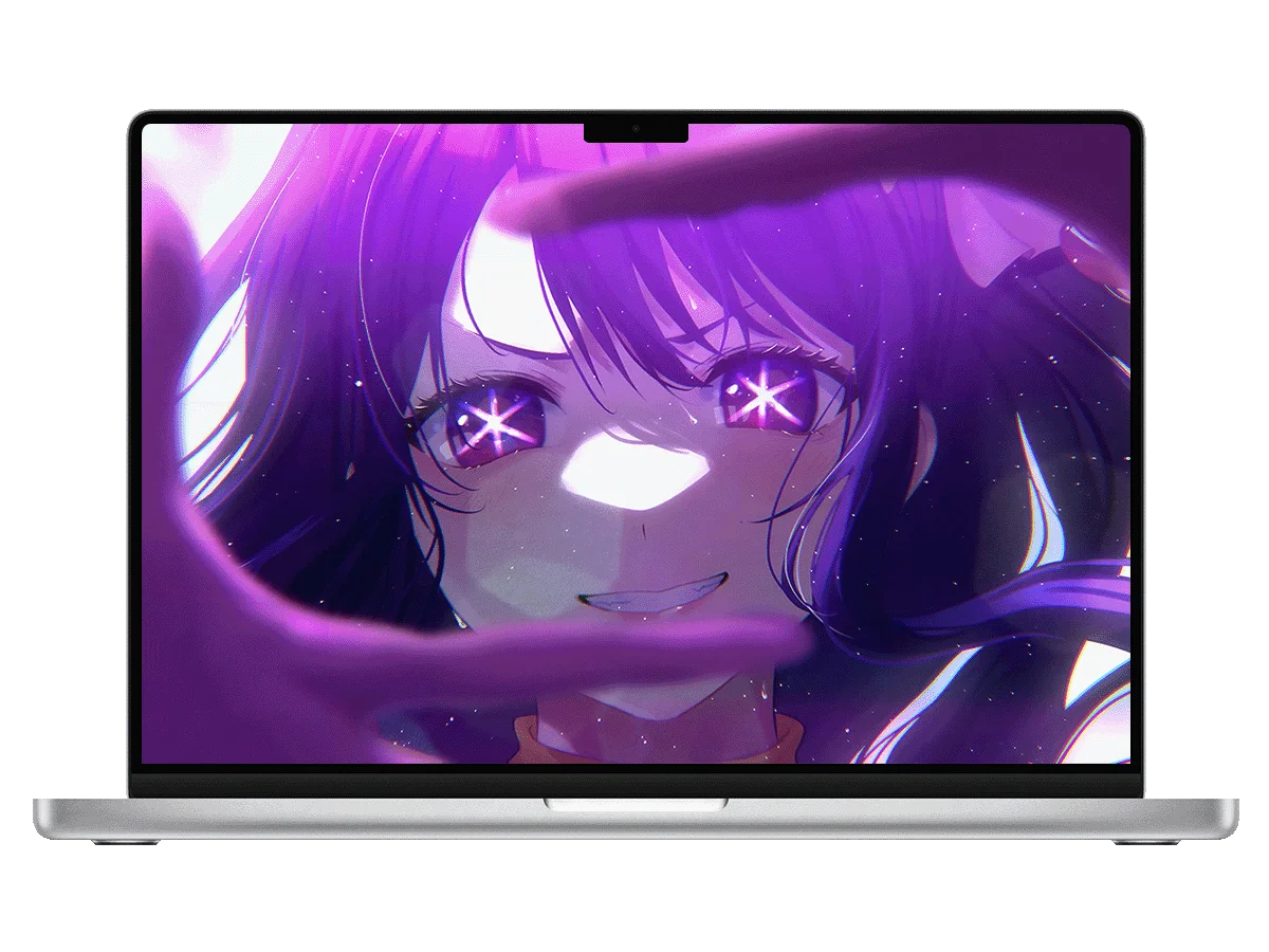 我推的孩子 星野爱 紫色眼眸 星星特效 暗黑 病娇 电脑动态壁纸