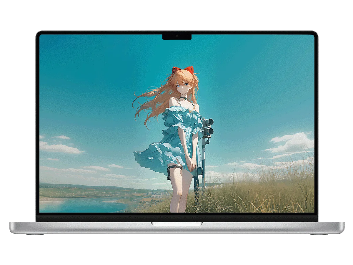 新世纪福音战士 式波明日香 橙发 红蝴蝶结 蓝裙 清新 夏日 电脑动态壁纸