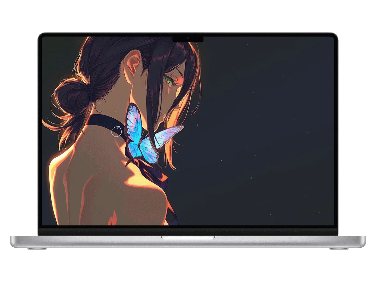 电锯人 蕾塞 蓝闪蝶 逆光 清冷 氛围感 电脑动态壁纸