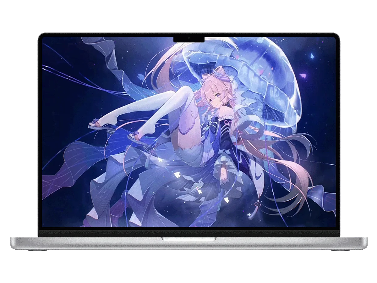 原神 珊瑚宫心海 水母 深海 粉发 灵动 治愈 电脑动态壁纸