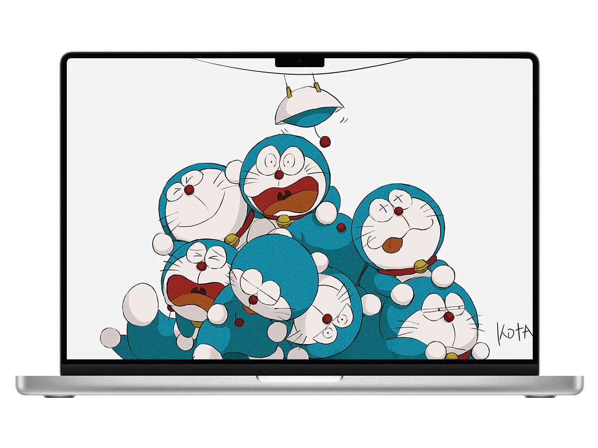 哆啦A梦 堆叠 铜锣烧 搞怪 治愈 童年 电脑壁纸