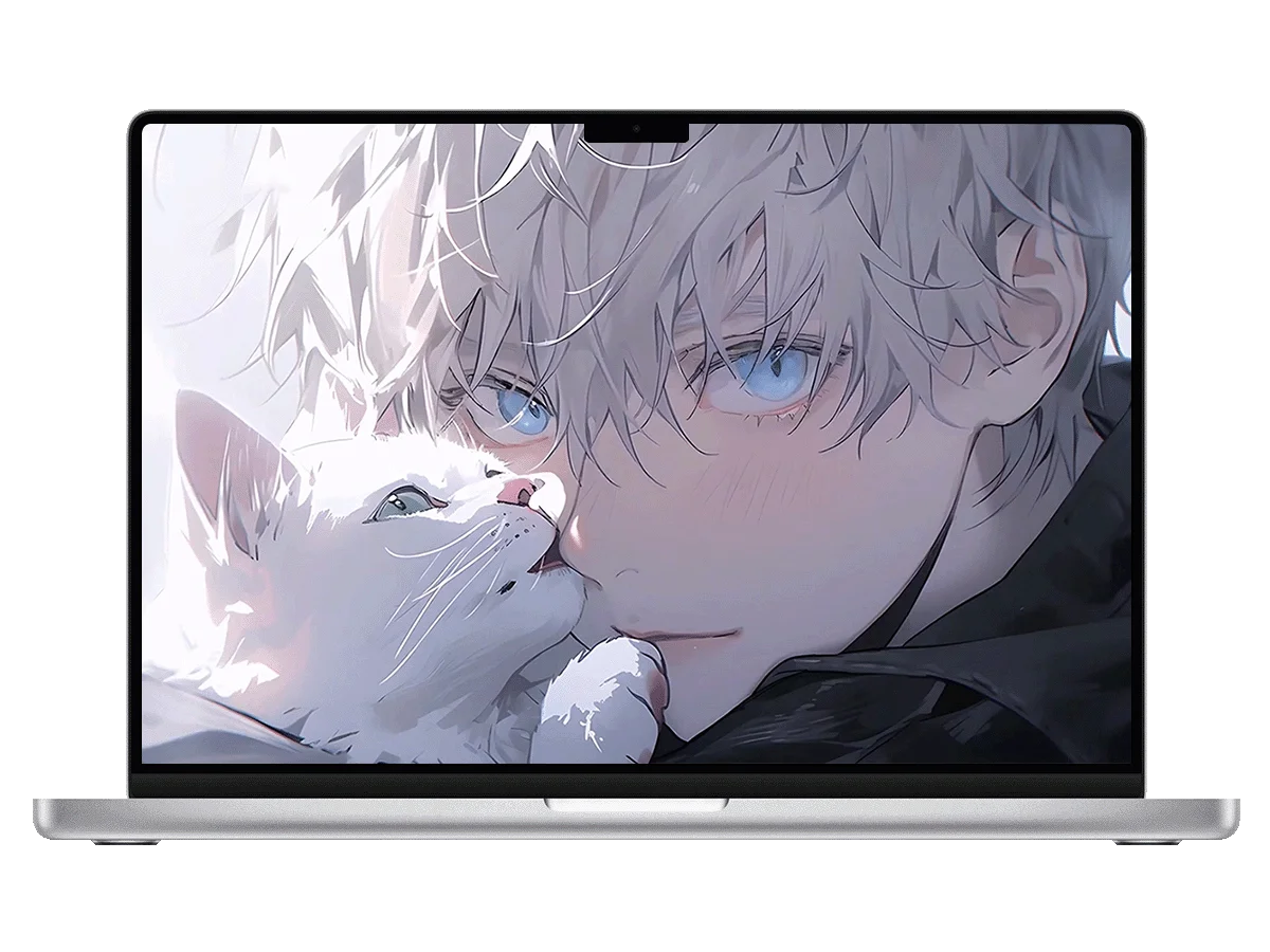 咒术回战 五条悟 白猫 治愈 暖光 少年感 电脑动态壁纸