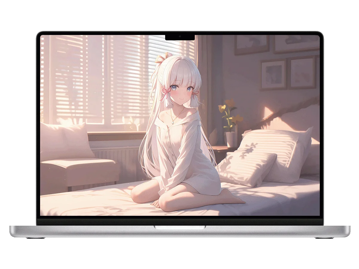 神里绫华 原神 卧室 暖阳 白裙 治愈 温柔 电脑壁纸