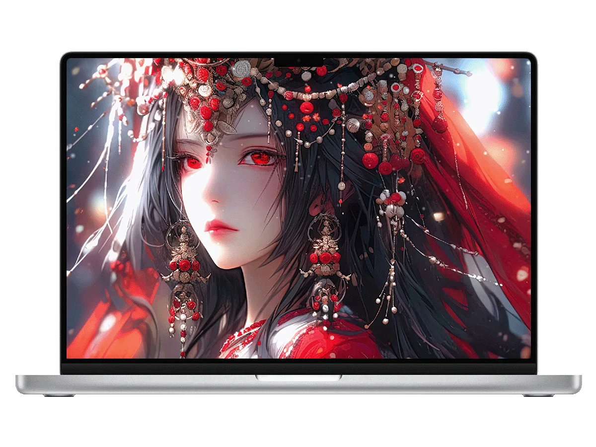 古风 红妆 嫁衣 红眼 病娇 唯美 新娘 暗黑 电脑动态壁纸