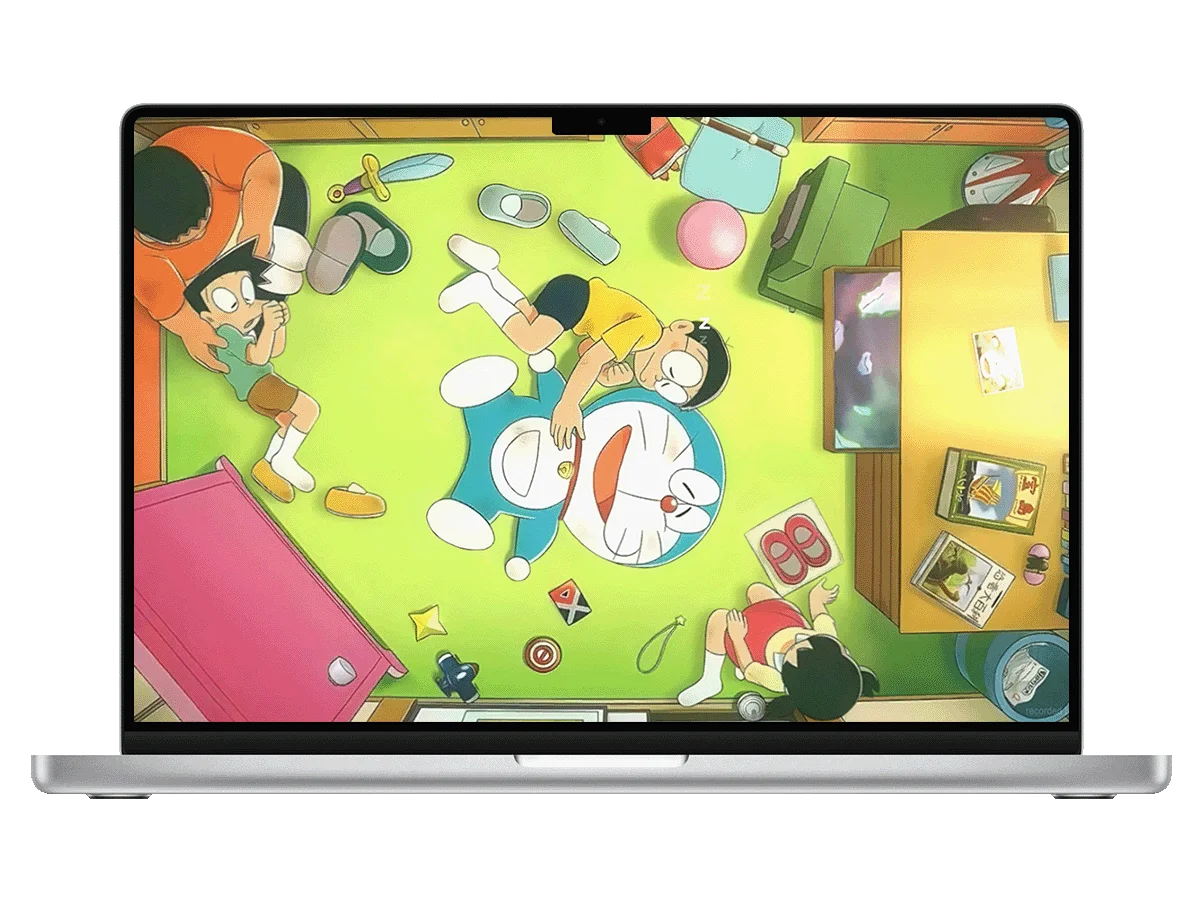 哆啦A梦 大雄 胖虎 小夫 静香 童年 温馨 房间 俯视 电脑动态壁纸