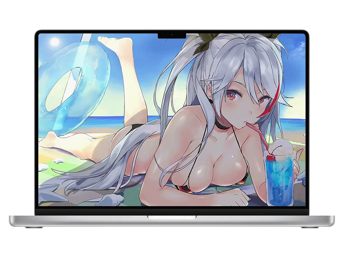 碧蓝航线 欧根亲王 泳装 海边 二次元 夏日 电脑动态壁纸