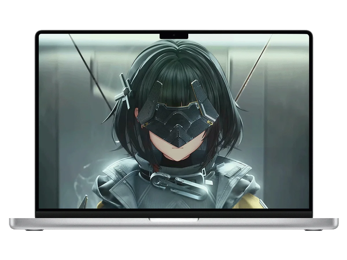 明日方舟终末地 佩丽卡 女管理员 科技感 面罩 二次元 电脑动态壁纸